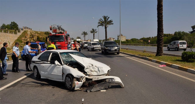 Manavgat’ta trafik kazası: 4 yaralı