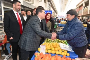 Hakan Tütüncü, Elmalı’da seçim çalışmalarına devam ediyor