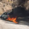 Antalya’da Otomobil Yangını Kısa Sürede Söndürüldü