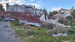Hortumun neden olduğu zarar, gün ağardığında ortaya çıktı