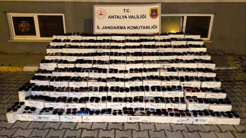Antalya’da 10 Milyon TL’lik Kaçak Gözlük Ele Geçirildi