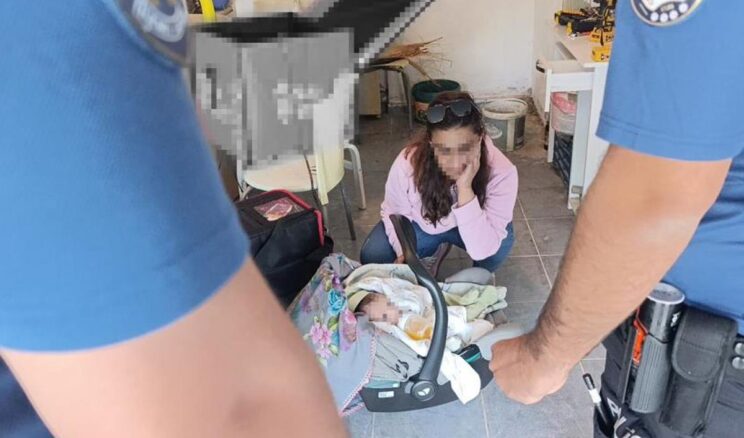 Hırsız ihbarına giden polis gözlerine inanamadı! Karşılarına 5 aylık bebekle anne çıktı