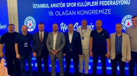 Beyoğlu Kulüpler Birliği Başkanı Bayram Gölcük, İASKF 19. Olağan Genel Kurulu’nda Güven Tazeledi